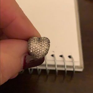 Pink heart lock charm